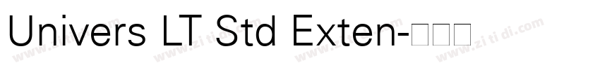 Univers LT Std Exten字体转换